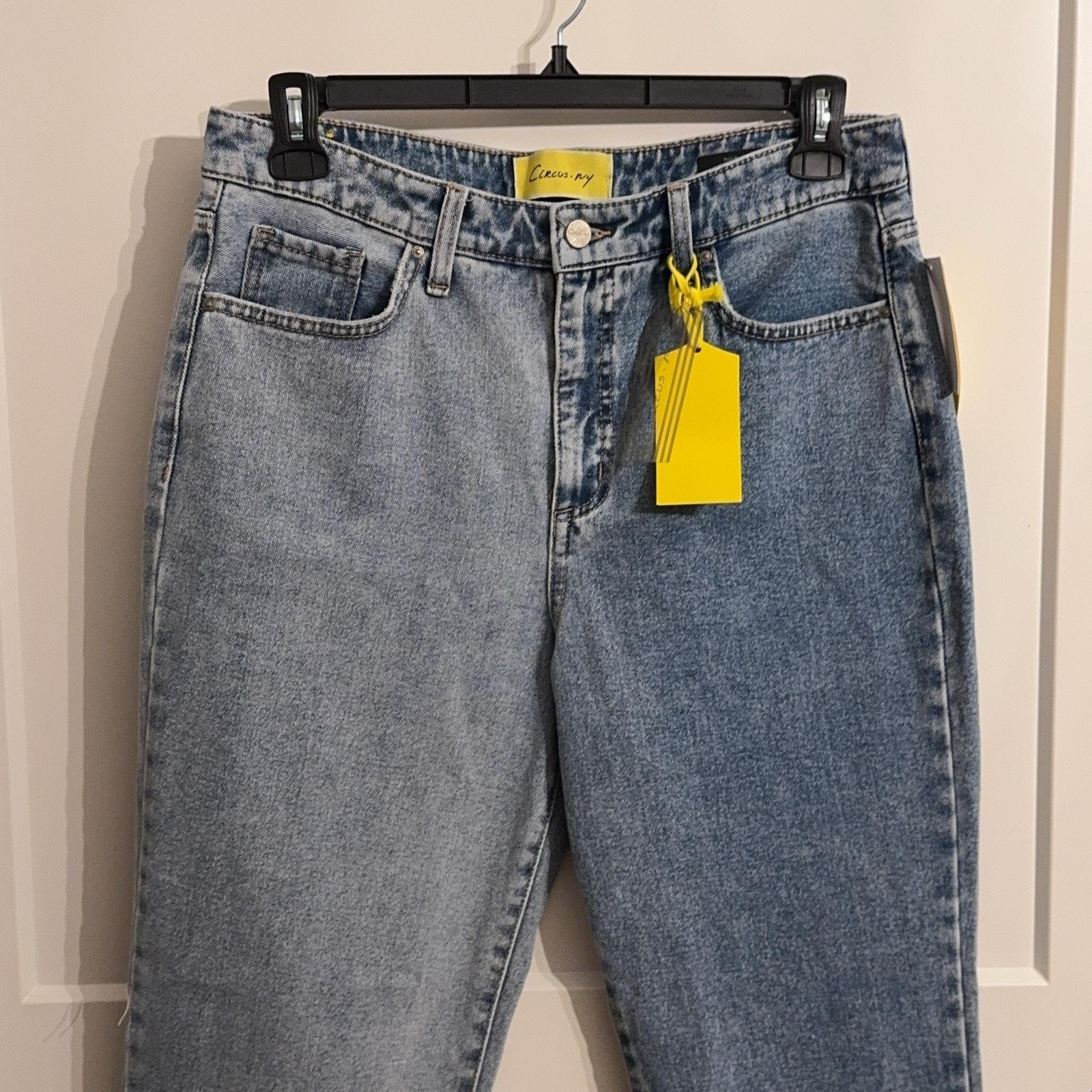Circus Ny Jeans Sz 31 Blue High Rise Relaxed Straight Alter Ego Cotton Denim — image 3 of 8